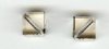 2 8mm Preciosa Crystal Velvet Diagonal Cubes